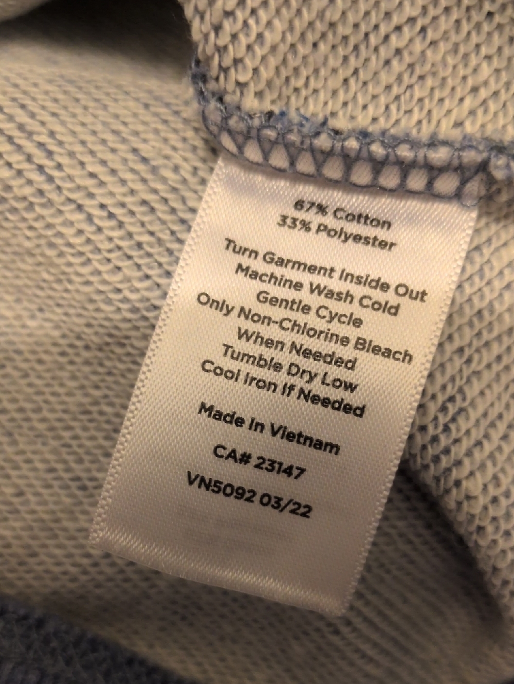 Talbot's Size M. Blue Leopard Print Women's Sweatshirt Type - Picture 6 of 7